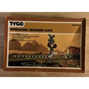 Vintage TYCO‎ HO Scale Operating Crossing Gate, In Box, No 908:600
